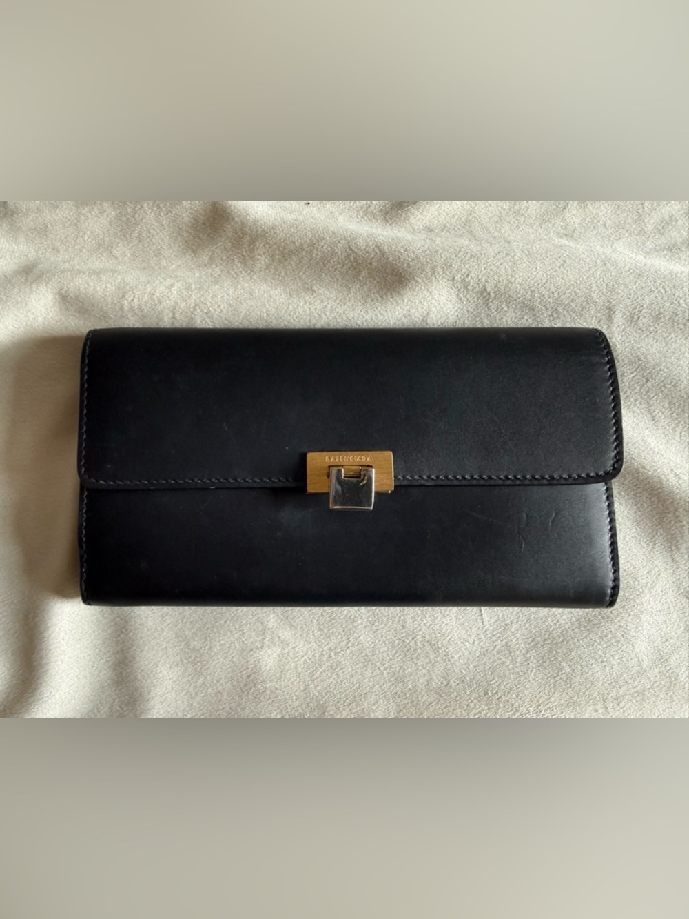 Balenciaga Black Leather Wallet